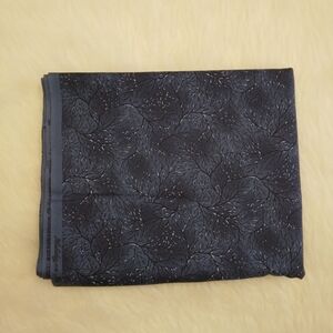 FABRIC Moda 15261 Bare Tree Branches Tipped With Snow On Navy, 100% Cotton